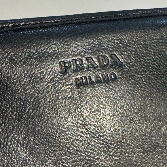 PRADA Vintage Soft Leather Black Snap Long Wallet - Picture 17 of 17